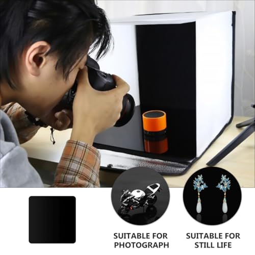 Artibetter 4pcs Black Acrylic Mirror Reflection Board Photography Props 10x10cm Photo Backdrops for Studio Photo Supply and Reflective Background Ornaments