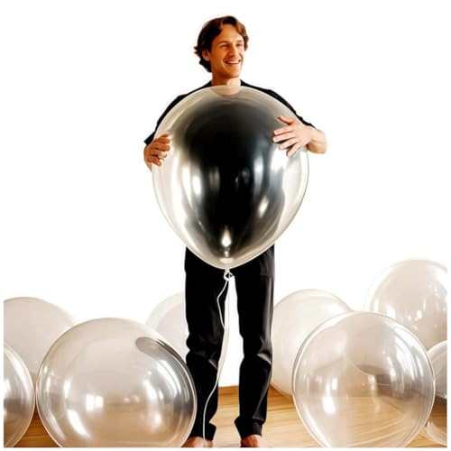 50 Pack Clear Balloons 24 Inch Clear Latex Balloon - Stunning and Versatile Decorations for Any Occasion - color: Clear, size: 24 inch