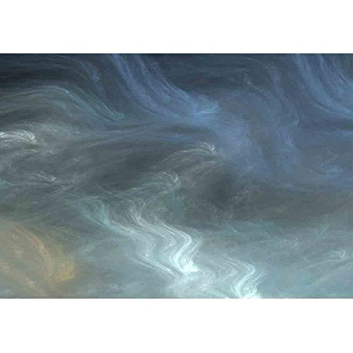 wall26 - Abstract Shapes Made of Fractal Textures. - Removable Wall Mural | Self-Adhesive Large Wallpaper - 66x96 inches - color: Artwork - 13, size: 66"x96"