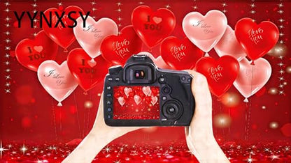 YYNXSY Valentine's Day Photography Backdrop Valentine's Day Photo Background red Love Backdrop Anniversary Party Girl Birthday Photographic Background 7X5FT YY-5009 - color: Gold