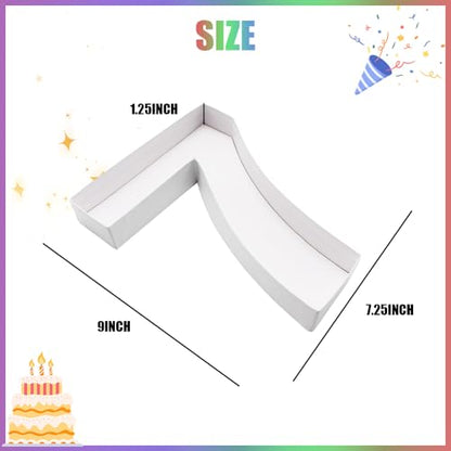 Charcuterie Cardboard Number Fillable Shaped Treat Decorative Box Anniversary Birthday Table Centerpiece (7 Style, 9inch) - size: 9inch, style: 7 Style