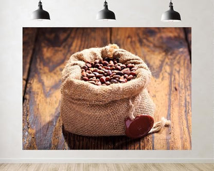 Trykid 10x7ft Burlap Sack Pine Nuts Backdrop Natural Organic Nut Still Life Photography Background Grocery Food Bakery Party Decoration Tapestry Photo Booth Prop Fabric - size: 10x7ft