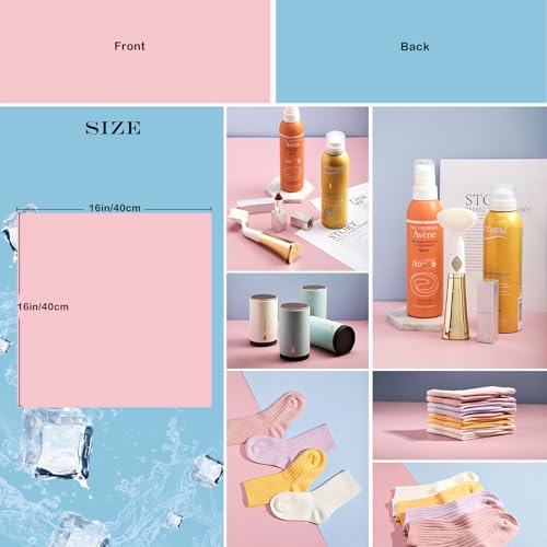 12PCS 24Patterns Multi-Function Photography Studio Background Boards Waterproof Reusable Photo Backdrops for Product Food Jewelry Cosmetics Props 16x16IN Double Sided