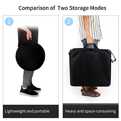 Photo Studio Light Box 24''x24'' with LED Lights, Collapsible Photography Photo Background Shooting Tents with 4 Photo Backdrops(Black, White, Blue,Green) 5500K US Plug - size: 24''×24''