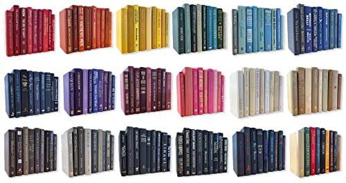 Decorative Accent for Home Decor – Real Books by Color® Interior Styling Piece for Bookshelf, Coffee Table, Design Display (Set of 3, Custom) - color: Custom, size: Set of 3