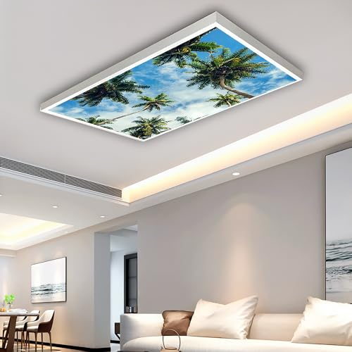 Fluorescent Light Covers for Classroom Office - 2ft x 4ft LED Light Filters, Eliminate Harsh Glare & Eyestrain, Decorative Classroom Light Covers, Light Diffuser Panel.Tree - color: Tree