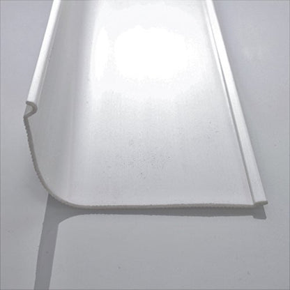 Beam Lighting Under Cabinet Light Cover Replacement | White Ribbed Acrylic Diffuser (Curved, 12") - size: 12 Inch, style: Curved