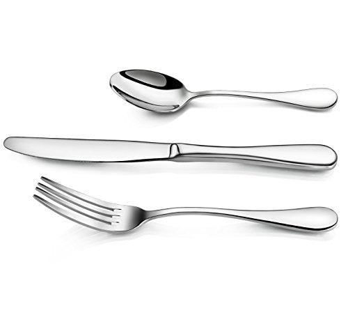 Artaste 59380 Rain 18/10 Stainless Steel Flatware 36-Piece set, Service of 12 - color: Silver