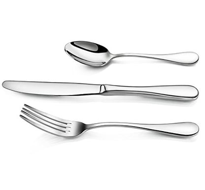 Artaste 59380 Rain 18/10 Stainless Steel Flatware 36-Piece set, Service of 12 - color: Silver