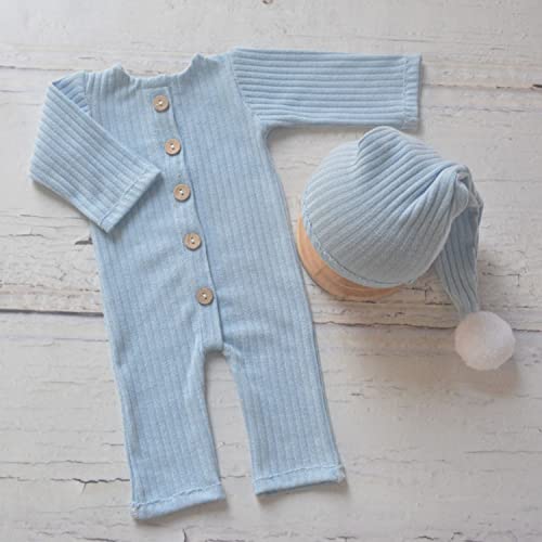 Zeroest Newborn Photography Outfits for Boy and Girl Photoshoot Props (Baby Blue 2#) - color: Baby Blue 2#
