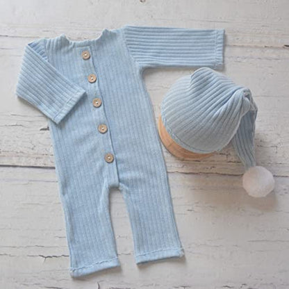 Zeroest Newborn Photography Outfits for Boy and Girl Photoshoot Props (Baby Blue 2#) - color: Baby Blue 2#