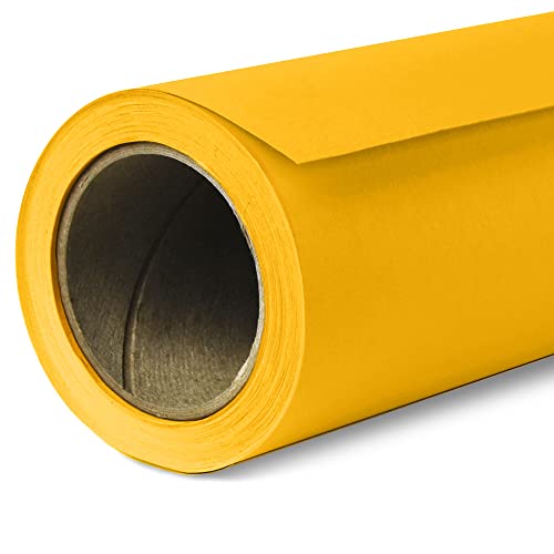 Savage Seamless Paper Photography Backdrop - Color #71 Deep Yellow, Size 26 Inches Wide x 36 Feet Long, Backdrop for Tabletop Product Photography and Crafting - Made in USA - size: 26 in x 36 ft