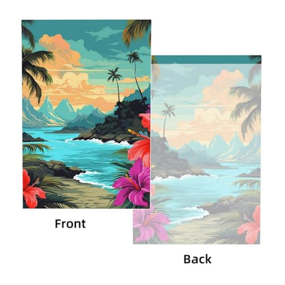 Hello Hawaii Backdrop Background for Photography 5x7ft Photobooth Professional Photo Backdrop Curtains Video Photography Studio Photo Backgrounds Banner Booth Background Screen Parties - color: Hello Hawaii