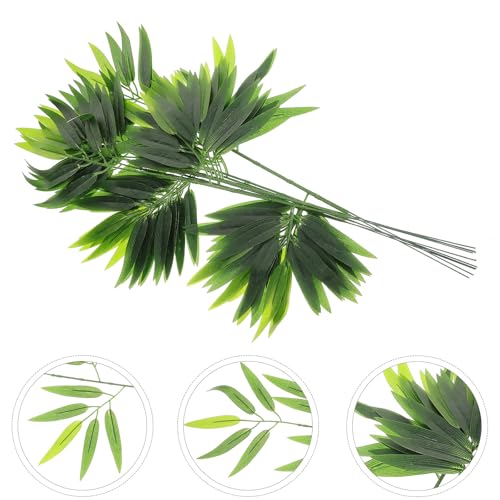Luxshiny 10pcs Japanese Style Artificial Leaf Sushi Plate Decoration Food Photography Props Sashimi Tray Realistic Leaf Decor for Dining and Entertaining