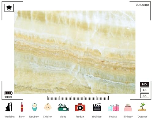 Trykid 10x7ft Yellow White Onyx Marble Backdrop Textured Natural Stone Surface Photography Background Elegant Interior Themed Party Decoration Tapestry Photo Booth Prop Fabric - size: 10x7ft