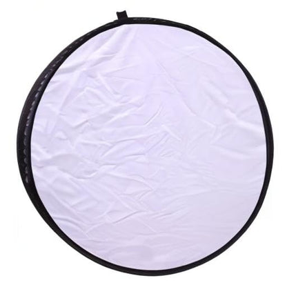 43"/110cm 5-in-1 Light Reflector for Photography Collapsible Multi-Disc Round with Bag - Translucent, Gold, Silver, Black and White for Studio Photography Lighting and Outdoor Lighting - size: 43inch 5in1