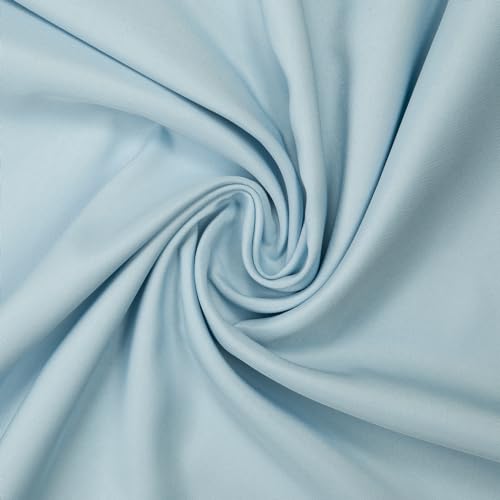 Gee Di Moda Cloth Napkins - 17 x 17 Inch Baby Blue Dinner Napkins - Set of 12 Soft & Absorbent Washable Fabric Cloth Table Napkins with Hemmed Edges for Hotel Restaurant, Holiday Parties & Wedding - color: Baby Blue