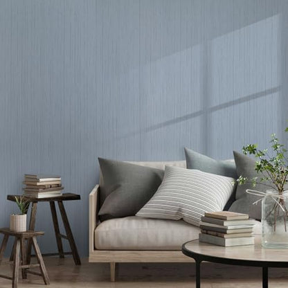 Grasscloth Peel and Stick Wallpaper Grey Blue 15.74" x 472.44" Modern Textured Self-Adhesive Contact Paper Boho Removable Vinyl Wall Paper for Bathroom Bedroom Kitchen Cabinets Desk - color: Grey Blue, size: 15.7" x 472.4"