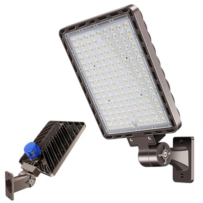 350W LED Parking Lot Light Dusk to Dawn Photocell 5000K Commercial Outdoor Area Light IP65 Waterproof 100-277V 52500LM Wall Mount - size: 350W Wall Mount