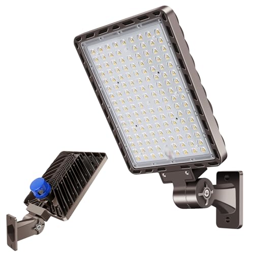 350W LED Parking Lot Light Dusk to Dawn Photocell 5000K Commercial Outdoor Area Light IP65 Waterproof 100-277V 52500LM Wall Mount - size: 350W Wall Mount