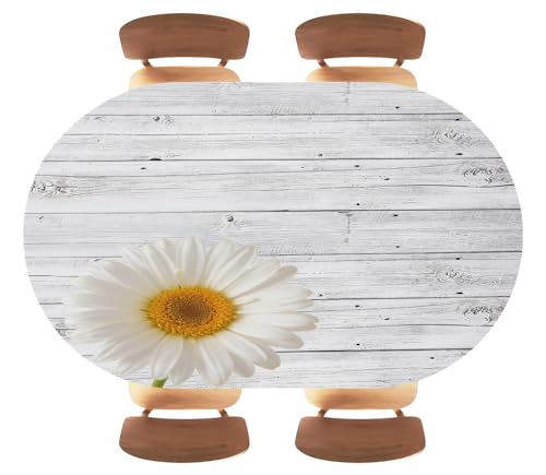 Wood Texture Background Oval Fitted Tablecloth Waterproof，Elastic and Convenient for Outdoor Gatherings, Fits 48"x80" Oval Tables, Style125 - color: Wood Texture -11, size: 48" x 80" (Oval)