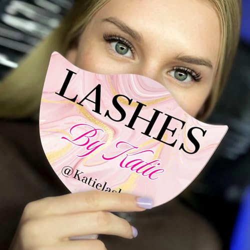ubjva Custom Eyelash Technician Photo Prop Personalised Acrylic Handheld Mirror for Social Media Tech Supplies Lash Room