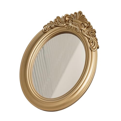 BESTYASH 1Pc Mirror Photo Props Tray Elegant Decorative Ornament for Makeup and Home Adornment Multi Purpose Storage Finish