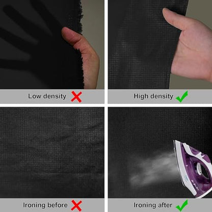 Aimosen 10x10 FT Black Backdrop Background for Photography, Large Photo Backdrop Curtain Drapes, High Density Polyester Fabric Screen for Party Portrait Photoshoots Booth Video Studio - color: Black