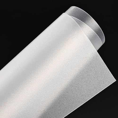 Large Pp Plastic Sheet 100×100cm 0.3 1mm Frosted Polypropylene Panel Semi-Transparent Matte Board For Light Diffuser Backdrop Table Cover Craft Use(0.3mm) - size: 0.3mm