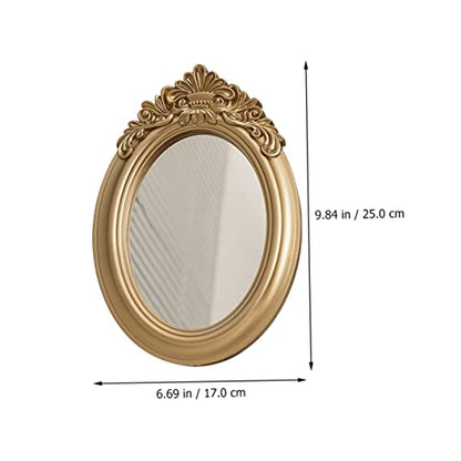 BESTYASH 1Pc Mirror Photo Props Tray Elegant Decorative Ornament for Makeup and Home Adornment Multi Purpose Storage Finish
