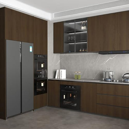 Large Size 31.5"x354" Extra Wide Thickened Wood Grain Wallpaper Waterproof Self Adhesive Wall Paper Dark Brown Contact Paper Wood Peel and Stick Wallpaper Wood Vinyl Wrap for Bathroom Apartment Walls - color: Dark Brown, size: 31.5" x 354"
