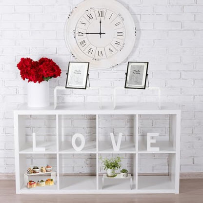 Soaoo 4 Pcs Large Acrylic Riser Display Stands Clear Shelf Riser Jewelry Stand Retail Desktop Display for Show Decor Cupcake, Collectibles Figures, Organize, Decor(10.25 x 4 x 4.25 Inches) - size: 10.25 x 4 x 4.25 Inches