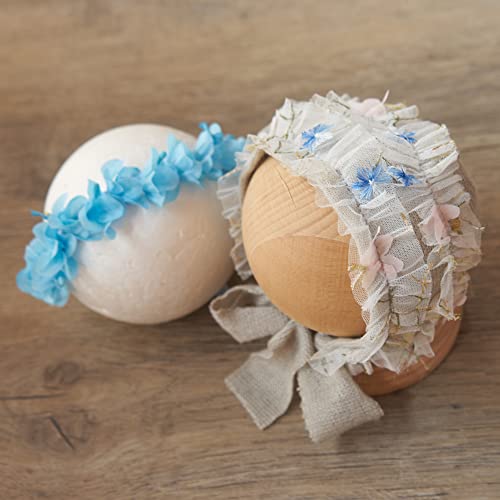 Zeroest Baby Photography Props Lace Hats Outfit Newborn Photo Shoot Outfits Infant Photos Baby Girl Photoshoot - color: Grey