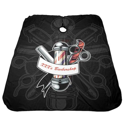 Custom Barber Cape, Personalized Haircut Salon Cape for Men - color: S-barber2