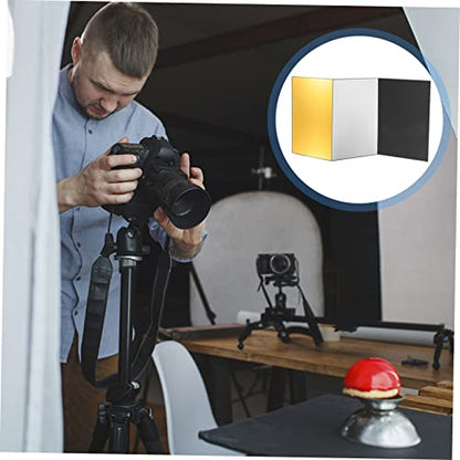 jojofuny Photography Collapsible Reflector A4 Size Reverse Plate Tool White Balance Card for Glass Jewelry Cosmetics Food Photography