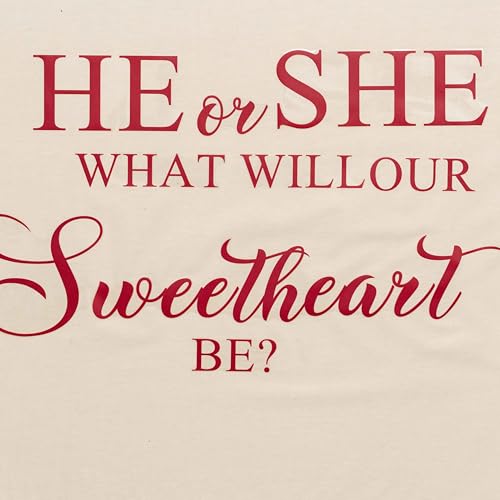 What He or She Will Our Sweetheart Be Wall Decal - Valentine's Day Party Stickers Baby Christening Wall Decals Romantic Decorations Balloon Arch Backdrop Photo Props (Sweetheart Be Wall Decal)