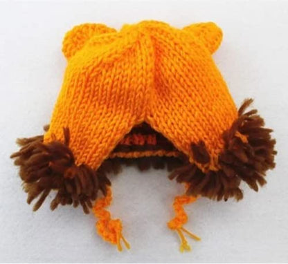 Fashion Cute Newborn Boy Girls Baby Costume Outfits Photography Props Hat Pants - color: Ginger Yellow