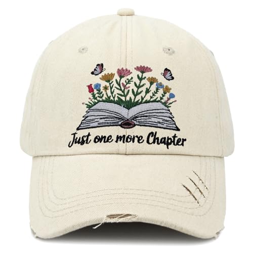 INVULNERABLE Funny Trucker Hat Embroidered Hat Baseball Cap Hats Men Funny Hats Women - color: Just One More Chapter