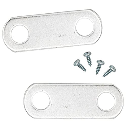 0" Depth Flat Offset Mounting Canvas Clips for Picture Framing Pack of 10 Plus #6 X 3/8" Pan-Head Screws Included - color: 10, size: 0 Inch