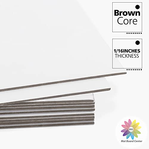 Mat Board Center, 10 Pack 20x24 White Backing Boards, Cardboard for Arts, Prints, Frames, Photos and More - size: 20x24