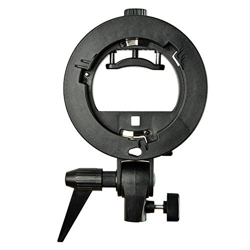 Godox S Type Bracket Bowens Holder S Mount Holder with Foldable 50x50cm /19.5x19.5 inches Softbox and Honeycomb Grid & Bag Kit for Flash Camera Studio Photography