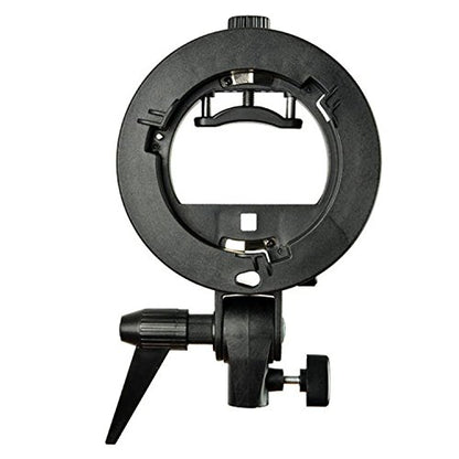 Godox S Type Bracket Bowens Holder S Mount Holder with Foldable 50x50cm /19.5x19.5 inches Softbox and Honeycomb Grid & Bag Kit for Flash Camera Studio Photography