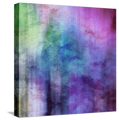 ART.COM Stretched Canvas Print Art Abstract Watercolor Background On Paper Texture In Light Violet And Pink Colors by Irina QQQ, 16" x 16" - color: Stretched Canvas, size: 16"L x 16"W, style: Wrapped Canvas