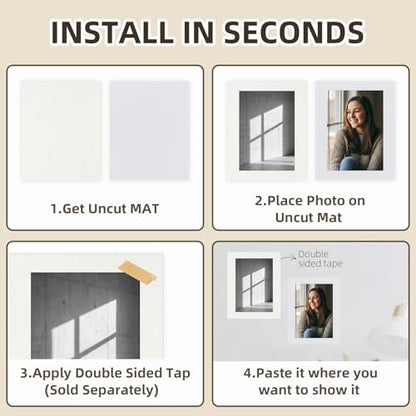 Somime 25 Pack Embossed Backing Boards Only, 9x12 Uncut White Mat Board, Acid Free Backer Boards Ideal for Photos, Pictures, Prints, Frames, and Artwork - size: 9x12