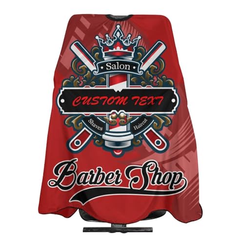 Custom Barber Cape, Personalized Haircut Salon Cape for Men - color: Barber-salon 3