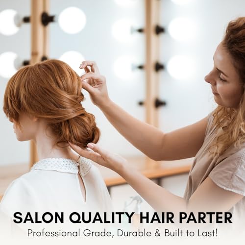 Hair Parting & Sectioning Ring - Stainless Steel Finger Braiding Hair Pick Tools for Durable Dreadlocks Wig Quick Installation of Remy Human Hair Extensions Hair Styling Tools (Silver) - color: Silver
