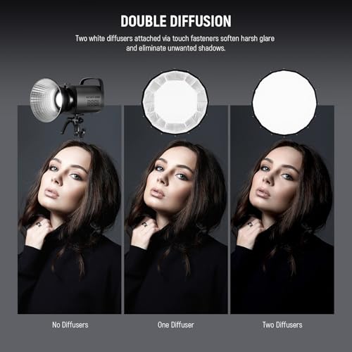 NEEWER Basics Parabolic Softbox Bowens Mount, 47" Quick Release Soft Box Light Diffuser/Grid/Bag Compatible with Godox Compatible with Aputure 600d Studio Photography Video Recording Lighting, NS39P - style: 47"/ 120cm Parabolic