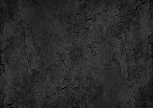BELECO 10x8ft Fabric Abstract Black Wall Backdrop Dark Concrete Wall Rock Texture Background for Party Decorations Banner Photo Booth Shoot Studio Props - size: 10x8FT