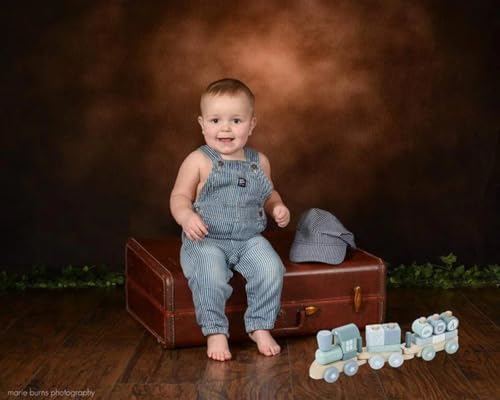 Kate 6.5x10ft Brown Photography Backdrop Abstract Headshot Painted Canvas Background Portrait Backdrop for Photographer - color: Brown, size: 6.5x10ft