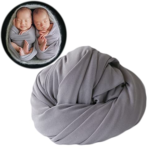 Zeroest Newborn Photography Stretch Wrap Boy Girl Baby Wraps Photography Props - Gray - color: Gray
